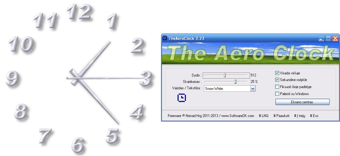 download the new TheAeroClock 8.31