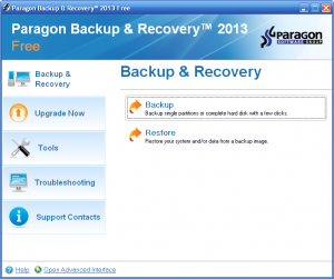 Paragon Backup & Recovery Free Edition