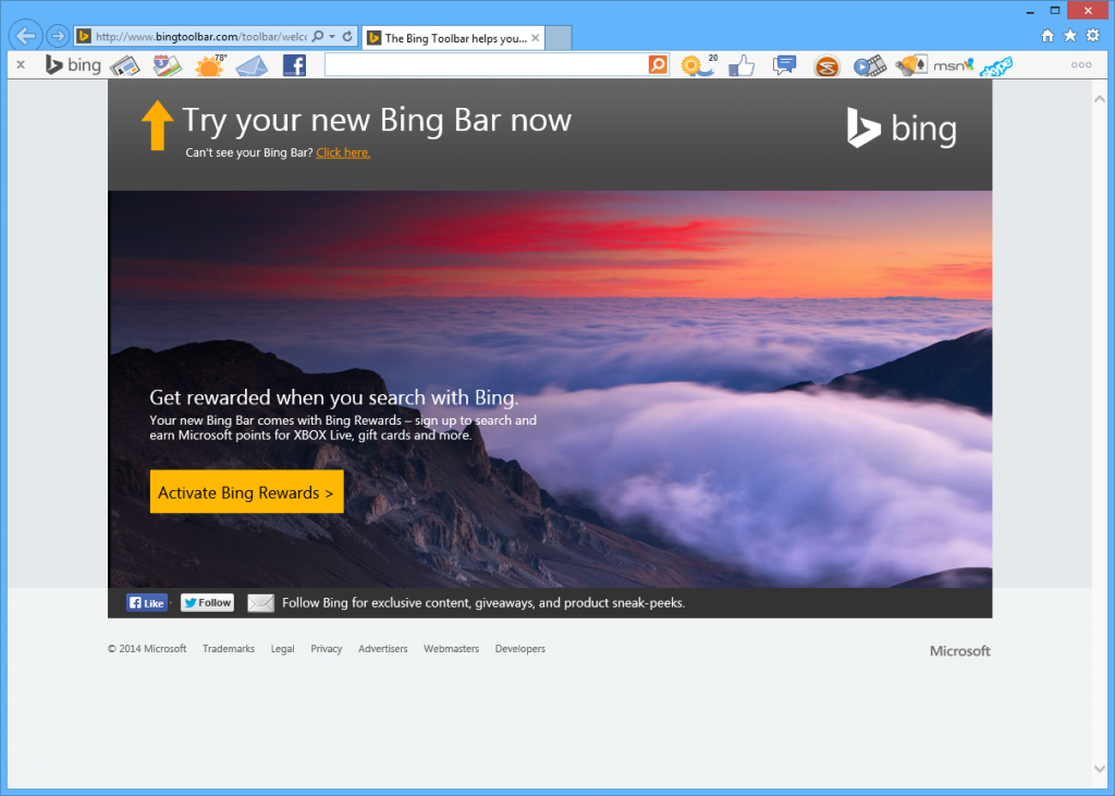 Bing bar не работает в данной версии windows 10 что делать