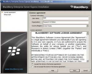 BlackBerry Enterprise Server Express