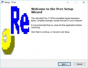 Pcre for Windows