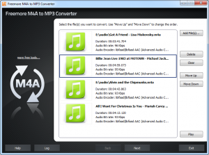 Freemore M4A to MP3 Converter