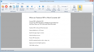 Freemore PDF to Word Converter