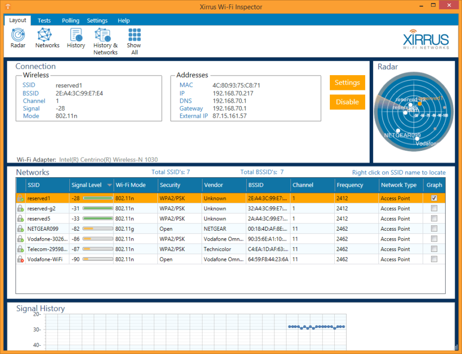 Xirrus wi fi inspector как пользоваться